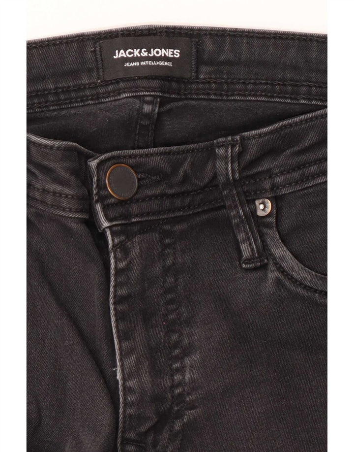 Jack & Jones Herren GLENN Slim Jeans W28 L32 Schwarz