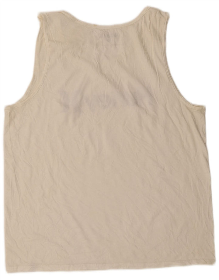 HURLEY Herren Grafik-Weste-Top XL aus weißer Baumwolle
