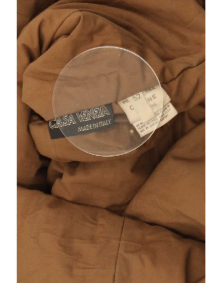 Casa Veneta Herren Ledermantel IT 52 XL Beige