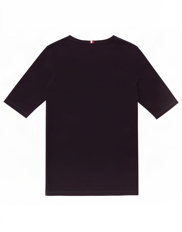 Tommy Hilfiger Damen T-Shirt Top UK 10 Small Marineblau Baumwolle