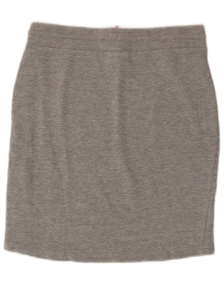 Kangaroos Damenrock UK 10 Small Grau gefleckte Baumwolle