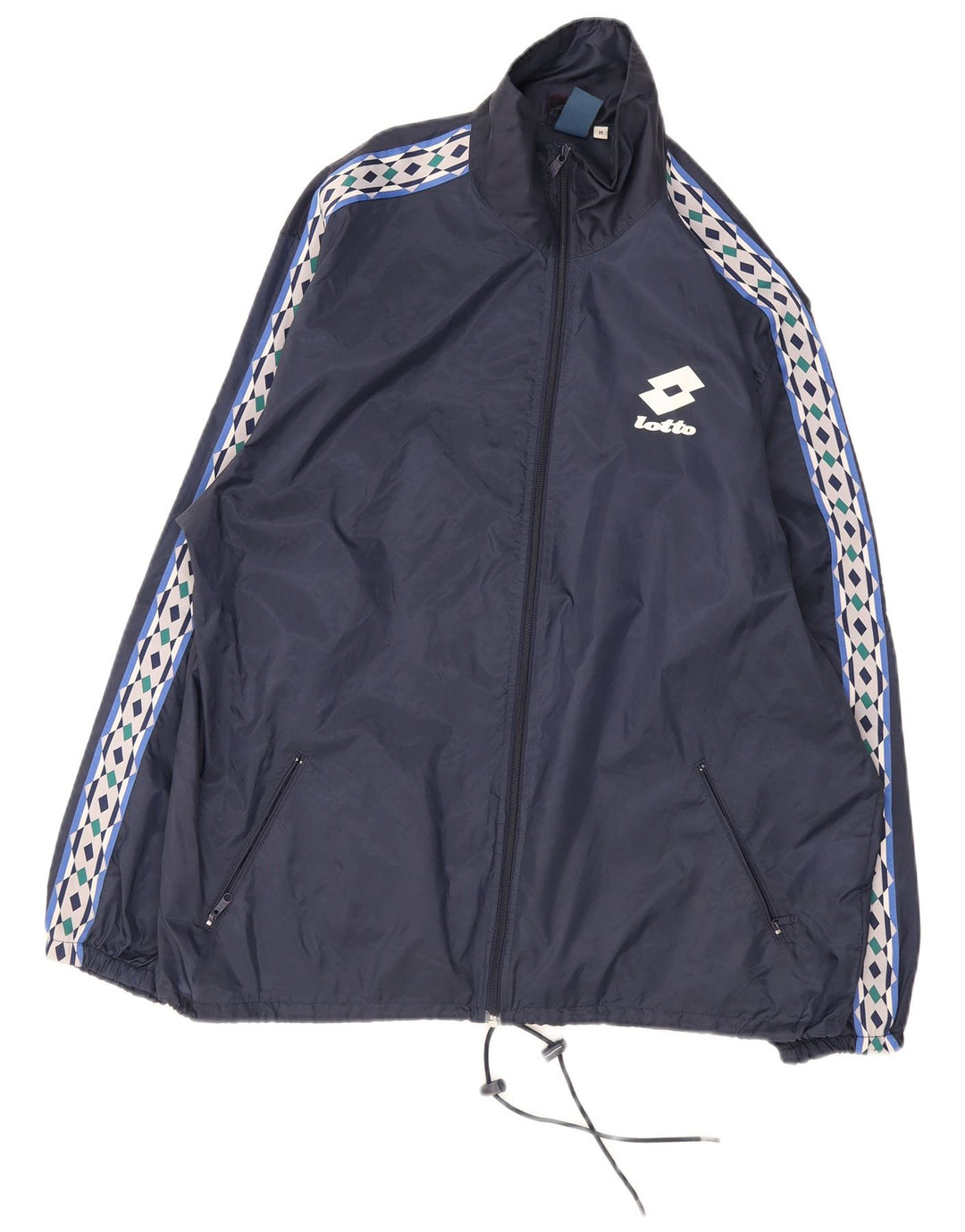 Lotto Herren-Regenjacke UK 38 Medium Navy Blue Colourblock Nylon