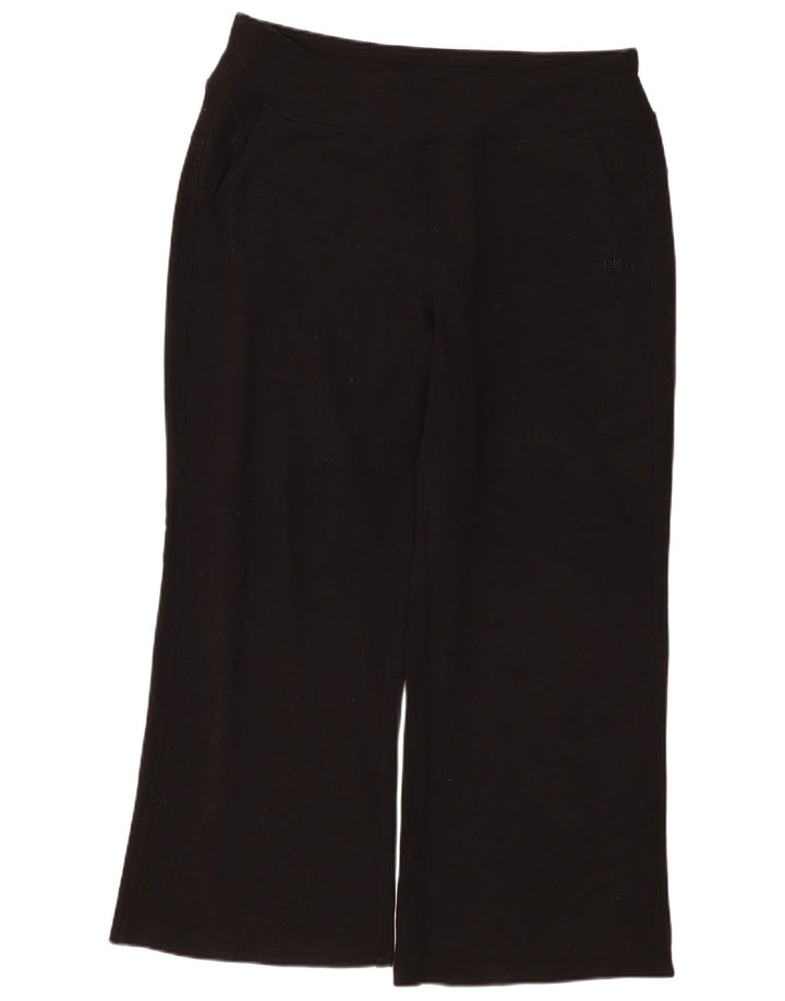 Dkny Damen-Trainingshose, UK-Größe 46, Größe L, Schwarz, Baumwolle