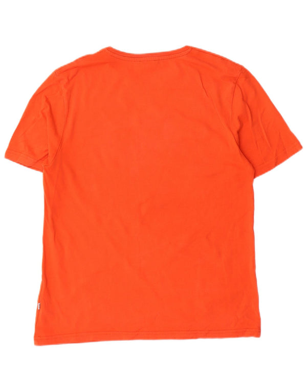 Hugo Boss Jungen-T-Shirt mit normaler Passform und Grafik, 13–14 Jahre, Größe S, Orange