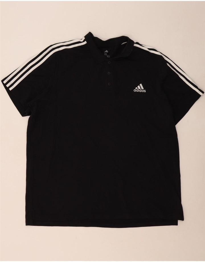 ADIDAS Herren Poloshirt 2XL Schwarz