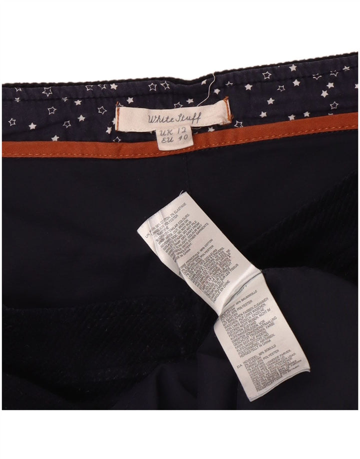 WHITE STUFF Damen Cordrock UK 12 Medium W34 Marineblaue Baumwolle
