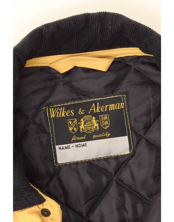Wilkes&Akerman Herren Steppjacke UK 38 Mittelgelbes Polyester