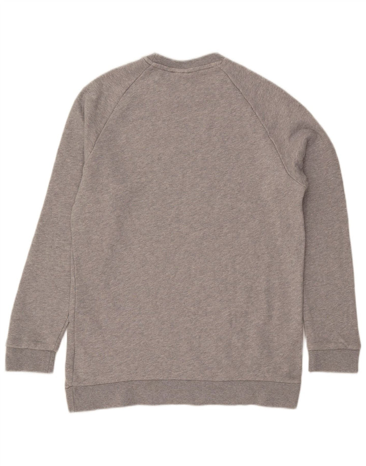 ADIDAS Herren Sweatshirt Pullover Mittelgrau gefleckte Baumwolle