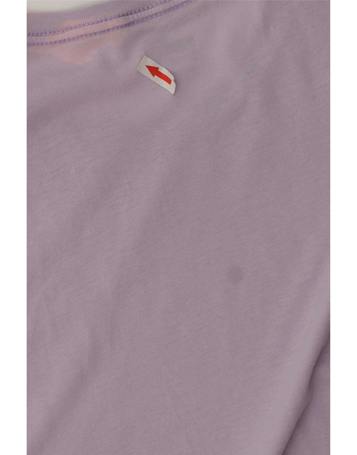 Puma Herren T-Shirt Top Large Lila Baumwolle
