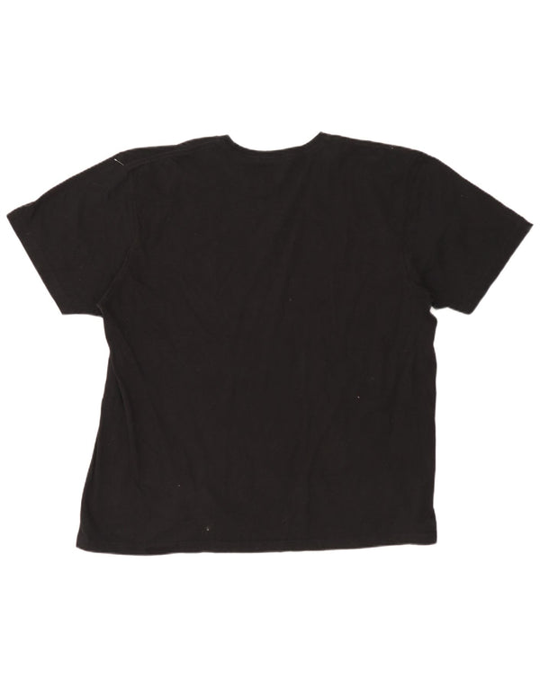 Majestic Herren Houston Astons Grafik T-Shirt Top 2XL Schwarz Baumwolle