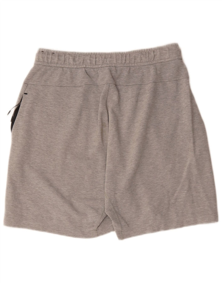 Nike Herren-Sportshorts aus mittelgrau gefleckter Baumwolle