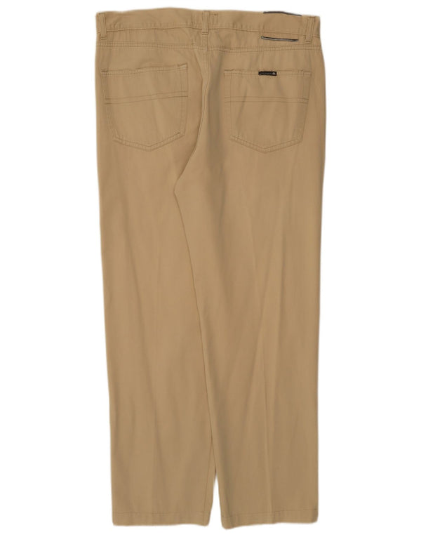 Trussardi Herren gerade Freizeithose IT 54 2XL W40 L29 Khaki Baumwolle
