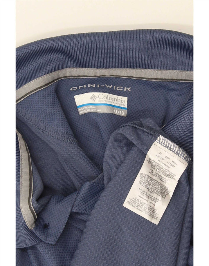 Columbia Herren Omni-Wick Poloshirt XL Marineblau Polyester