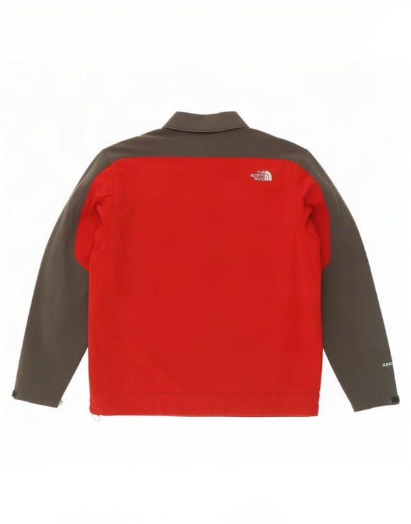 The North Face Herren-Windbreaker-Jacke, UK 40, Größe L, Rot, Farbblock