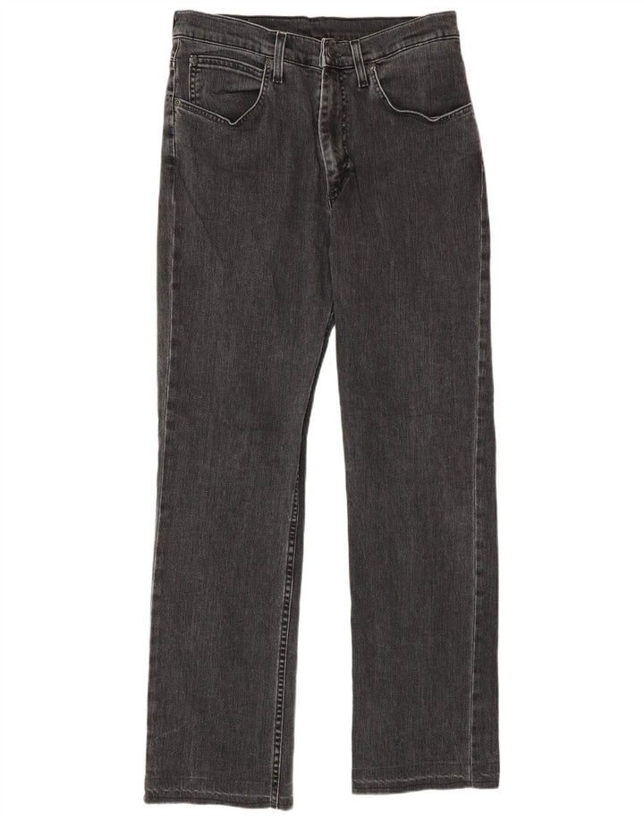 Lee Herren Brooklyn Straight Jeans W32 L34 Graue Baumwolle