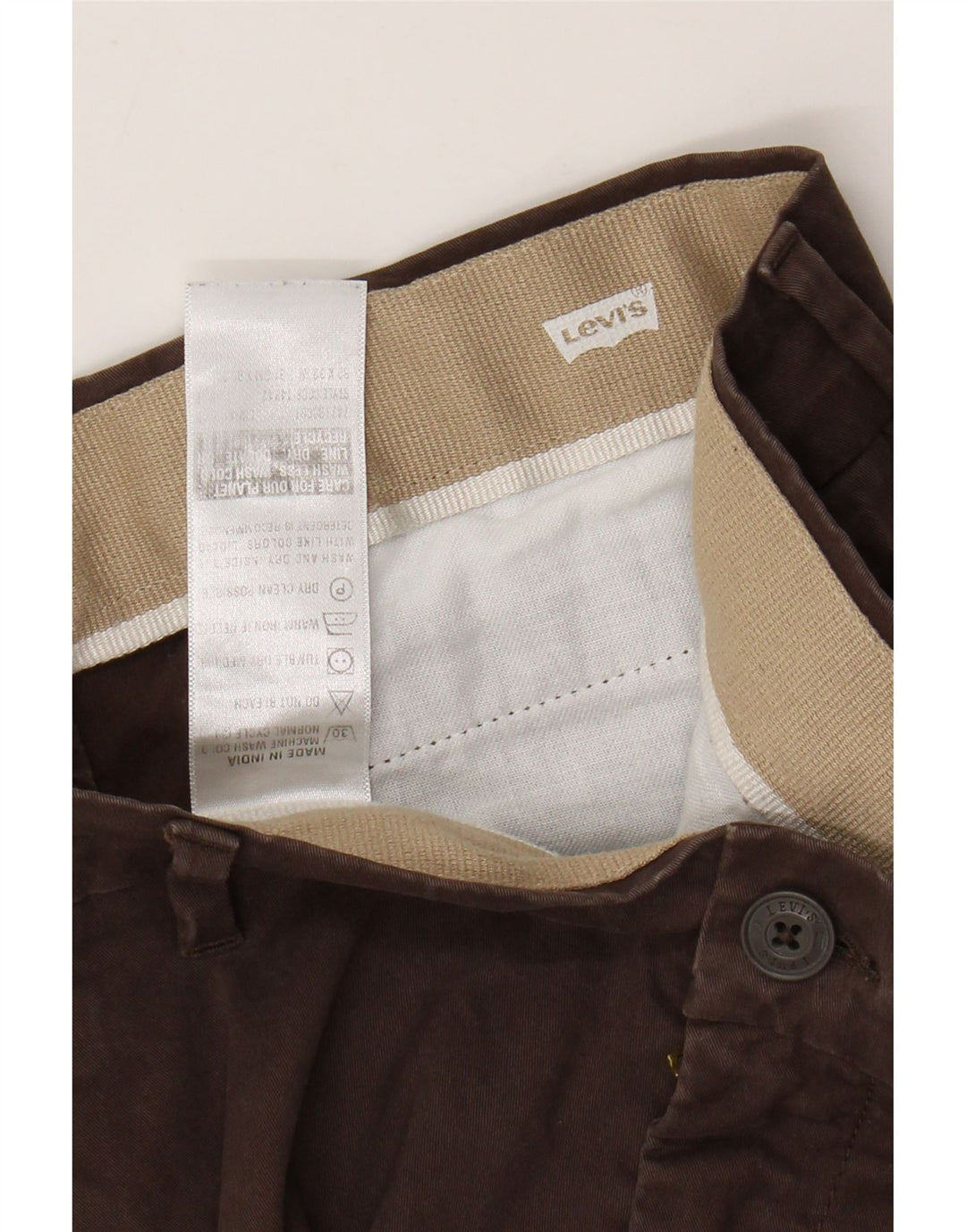 LEVI'S Herren Slim-Cropped-Hose W32 L24 Braun