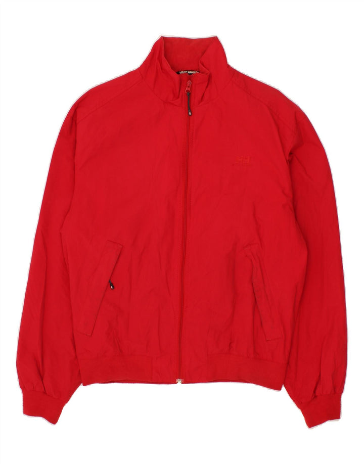 HELLY HANSEN Mens Bomber Jacket UK 38 Medium Red Nylon Vintage Helly Hansen and Second-Hand Helly Hansen from Messina Hembry 