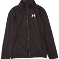 Under Armour Jungen-Trainingsanzug-Top-Jacke, 13–14 Jahre, XL, schwarzes Polyester