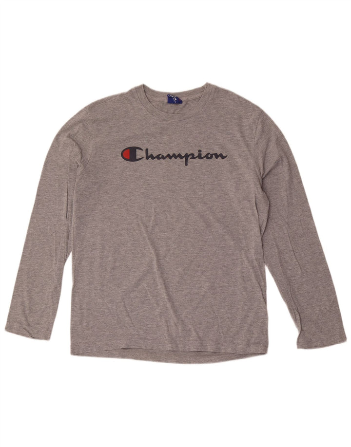 Champion Herren Graphic Top Langarm Mittelgrau