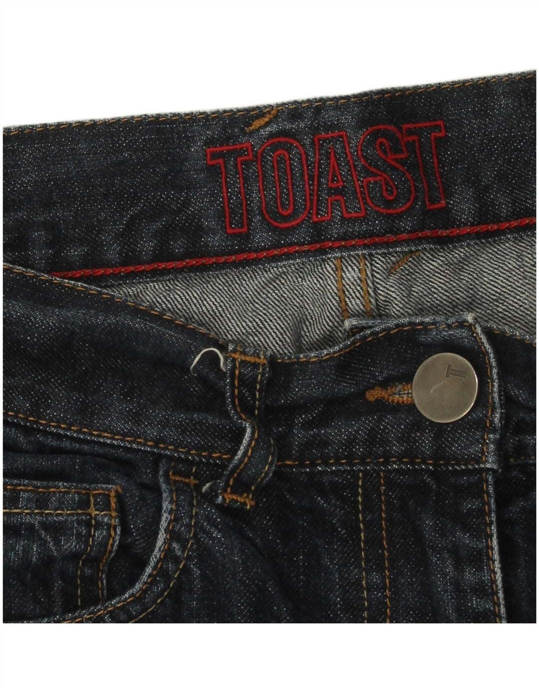 Toast Damen Straight Jeans W32 L27 Blau