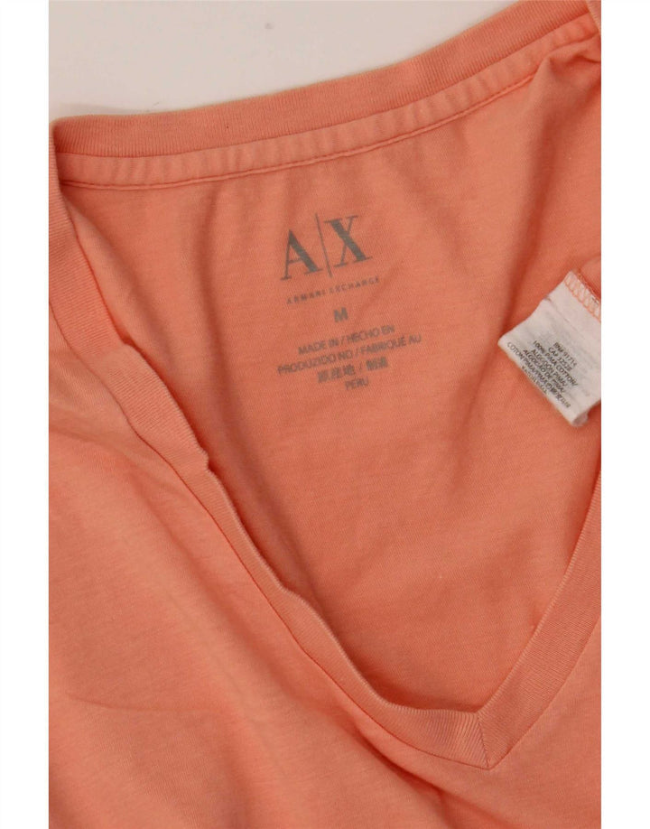 Armani Exchange Herren T-Shirt Top Mittelrosa Baumwolle