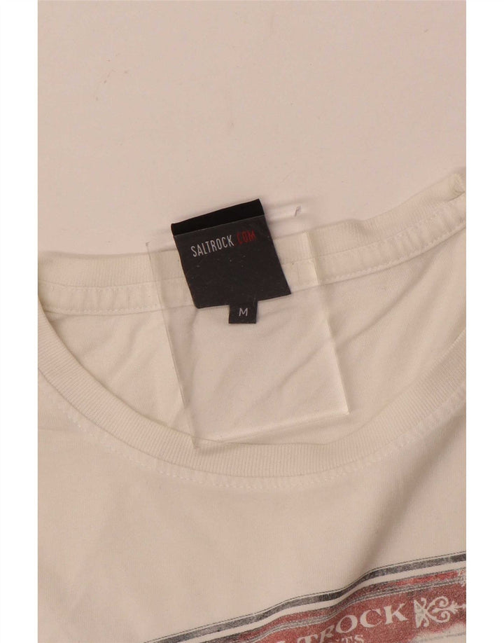 Saltrock Herren Grafik-T-Shirt-Oberteil Mittelweiß