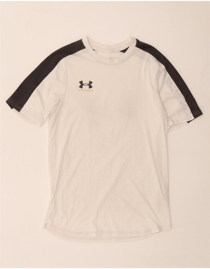 Under Armour Herren T-Shirt Top Small Weiß Colourblock Polyester