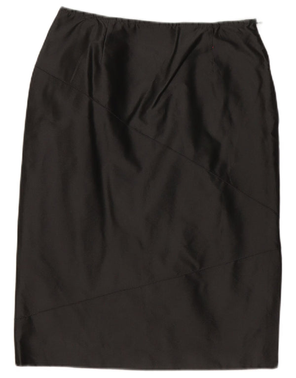 Max & Co. Damen Midirock UK 10 Small W28 Schwarz Polyester