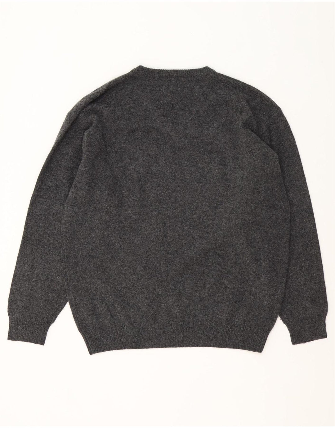 Sergio Tacchini Herren-Pullover mit V-Ausschnitt, XL, graue Wolle