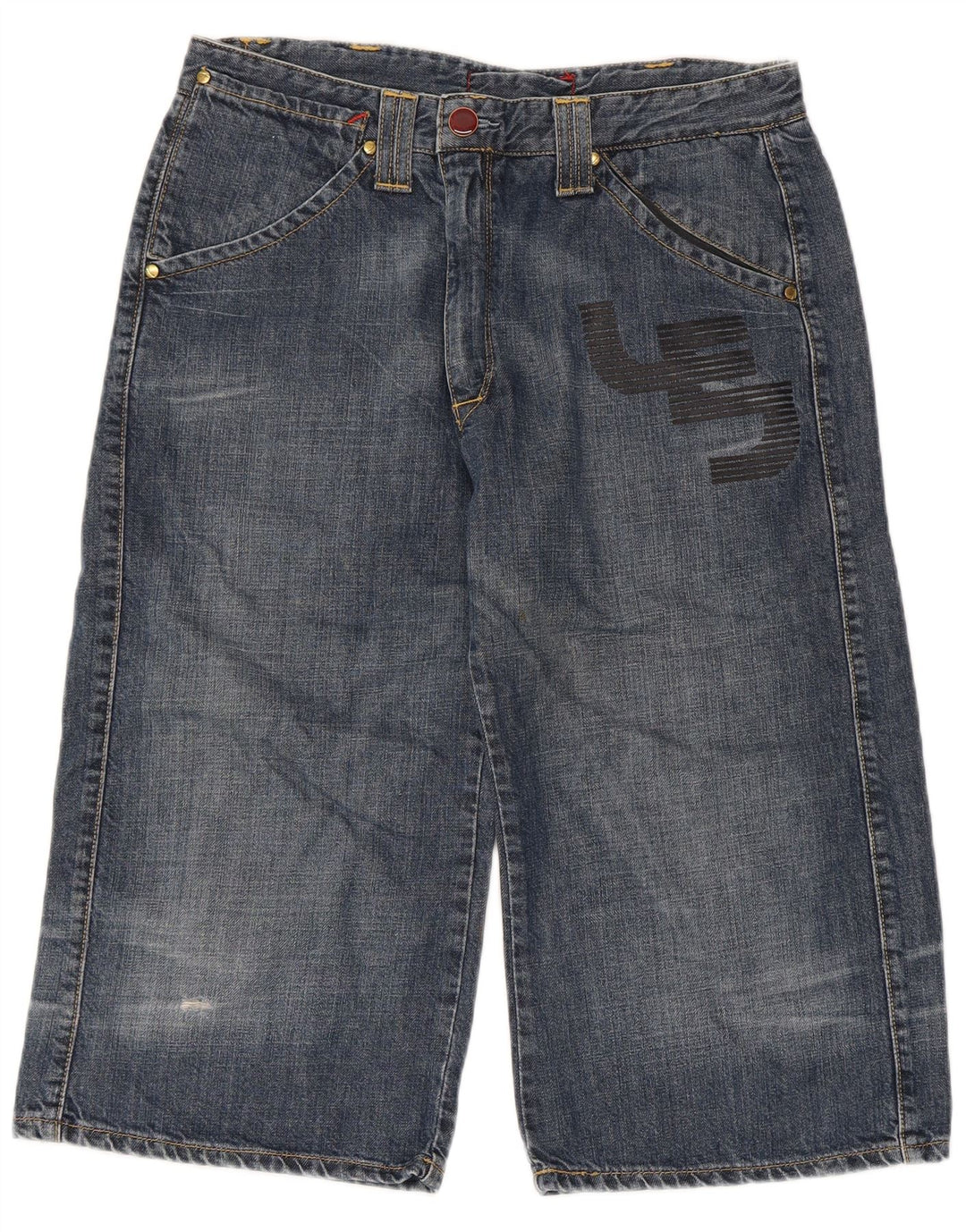Levi's Herren-Bermudashorts aus Denim mit Grafik, Größe M, W32, Blau, Baumwolle