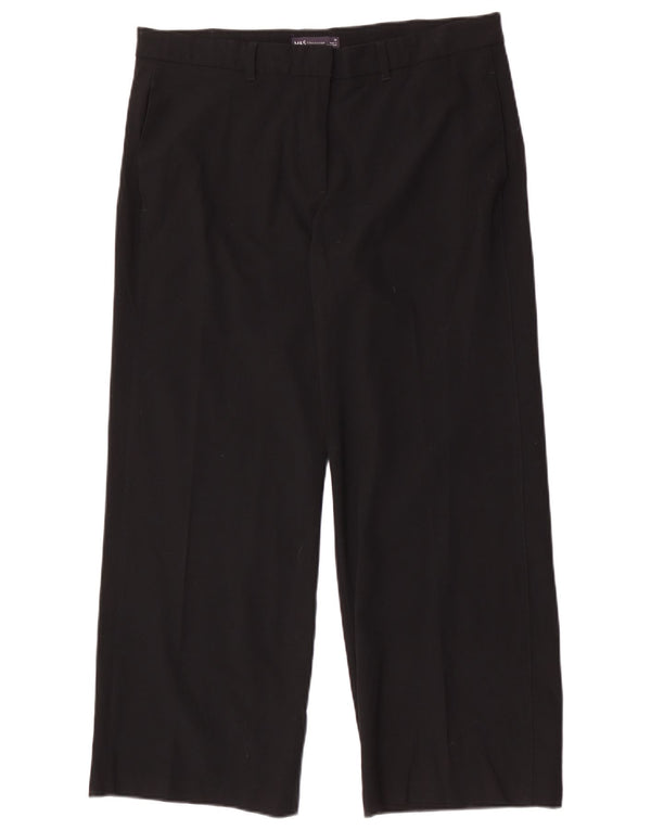 Marks & Spencer Damen Gerade Chinohose UK 16 Large W34 L27 Schwarz