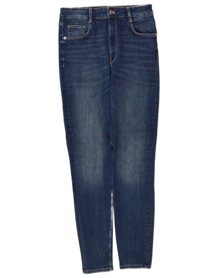 Zara Damen Slim Jeans EU 40 Medium W30 L28 Blaue Baumwolle