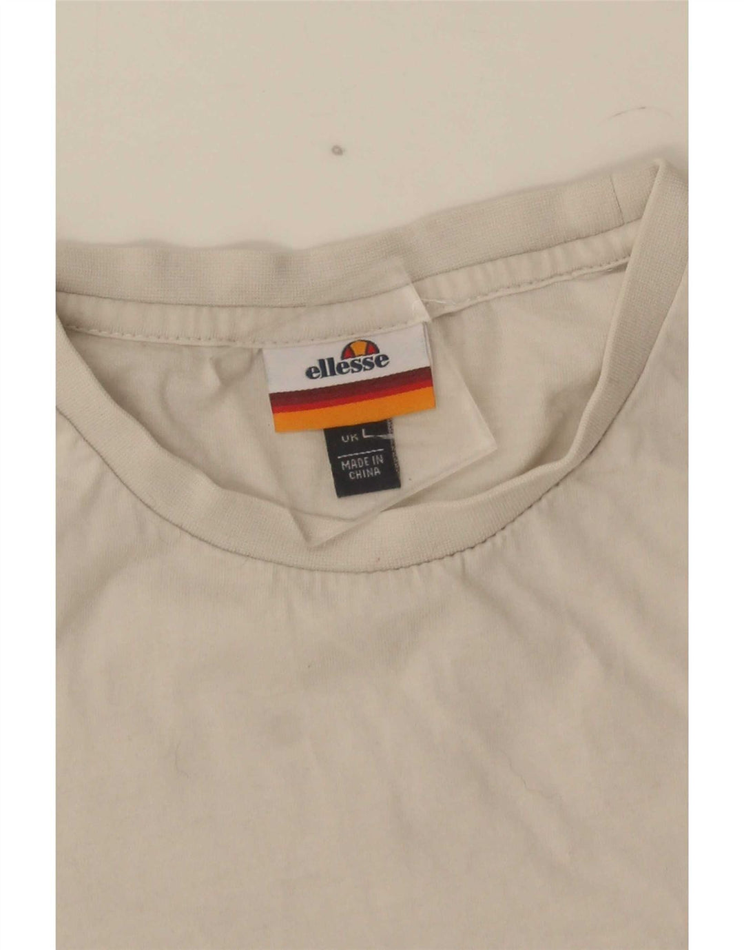 Ellesse Herren-T-Shirt mit Grafik, Größe L, Weiß
