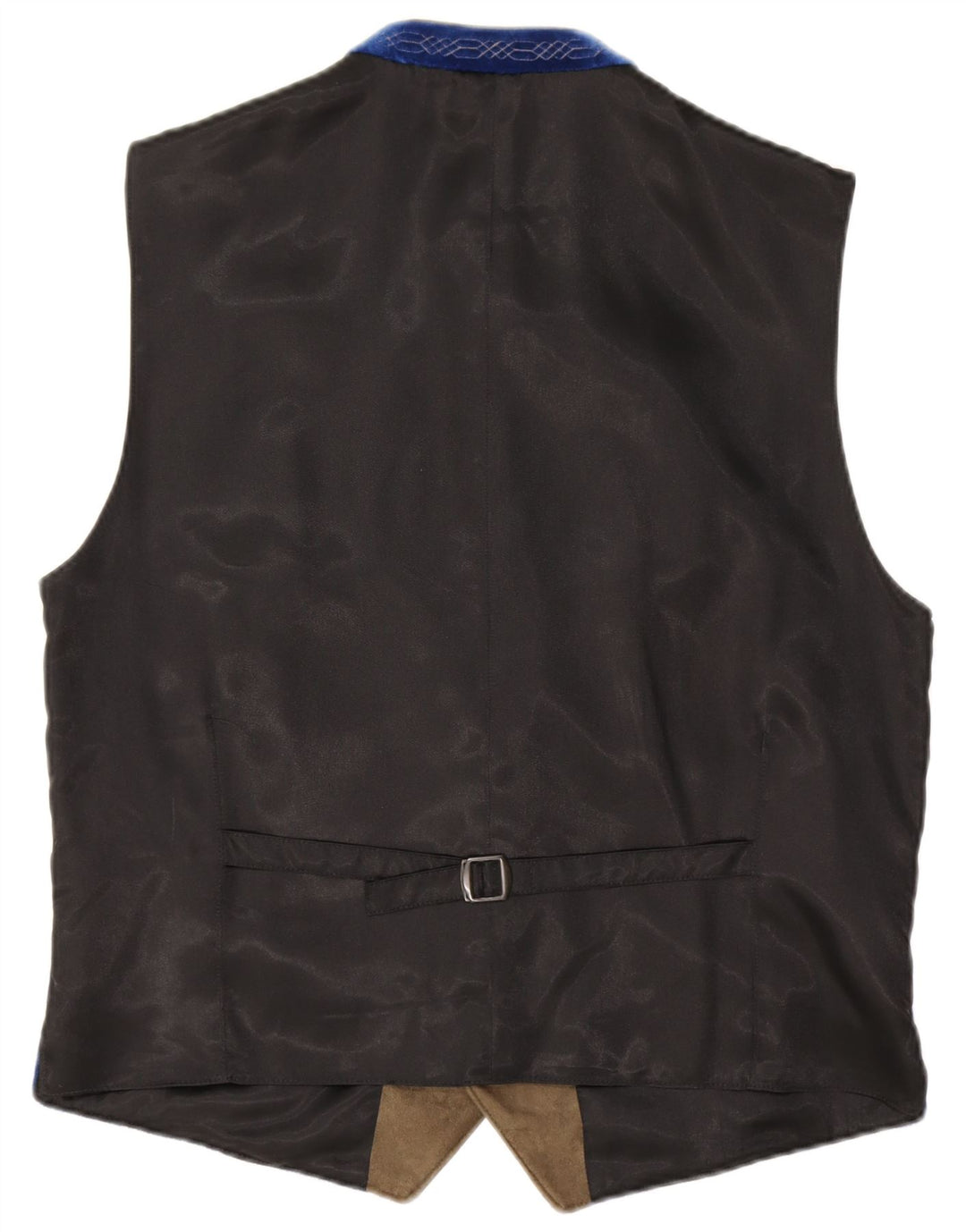 Herren-Samtweste aus mittelblauer Baumwolle