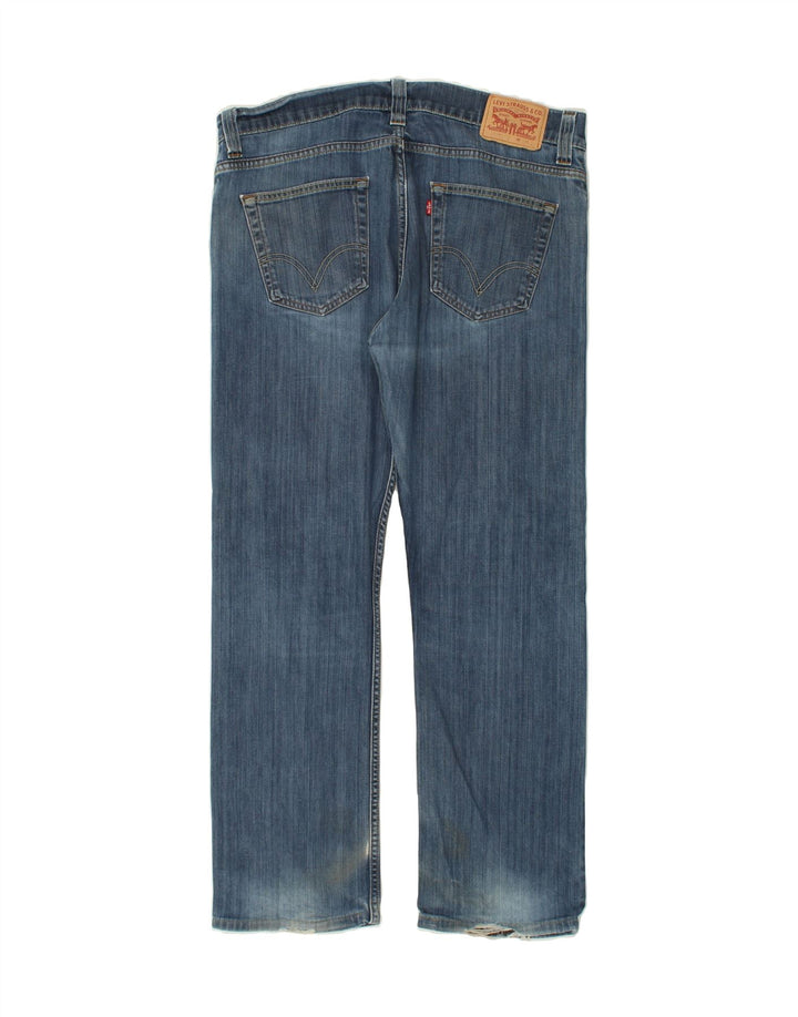 LEVI'S Herren Straight Jeans W38 L32 Blaue Baumwolle