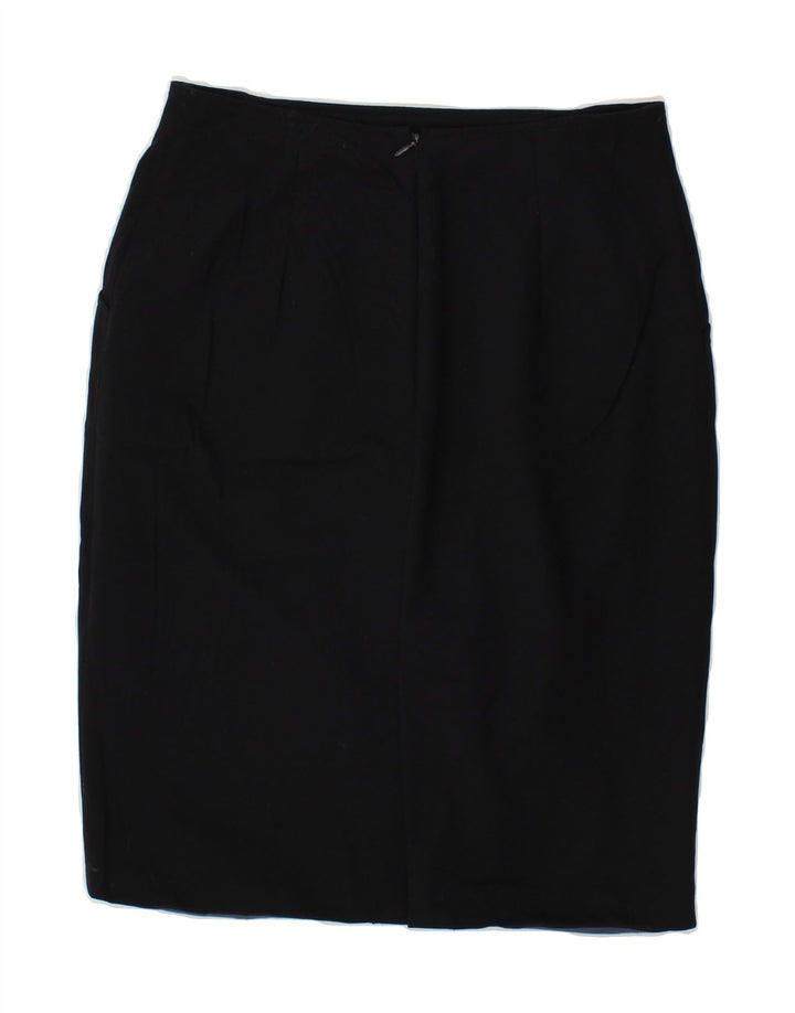 LES COPAINS Womens Pencil Skirt IT 42 Medium W30 Navy Blue Polyamide Vintage Les Copains and Second-Hand Les Copains from Messina Hembry 