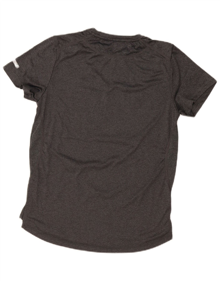 Ellesse Herren-T-Shirt mit schmaler Passform, Grafik, Größe S, Grau, Polyester