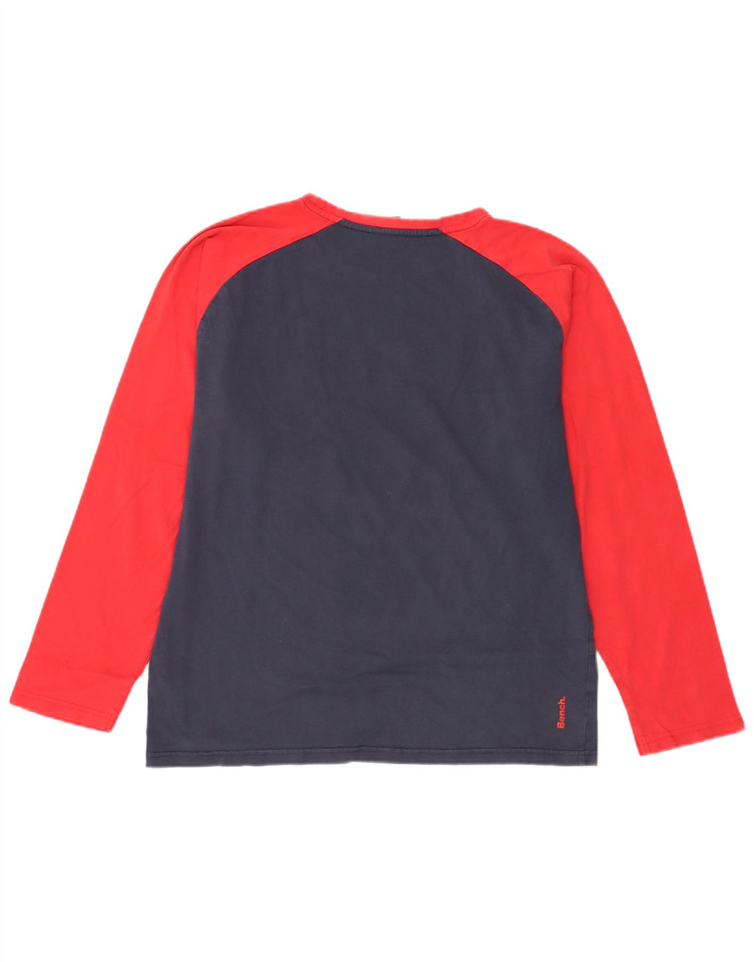 Bench Herren-Oberteil mit Grafik, langärmlig, XL, Marineblau, Colourblock-Baumwolle