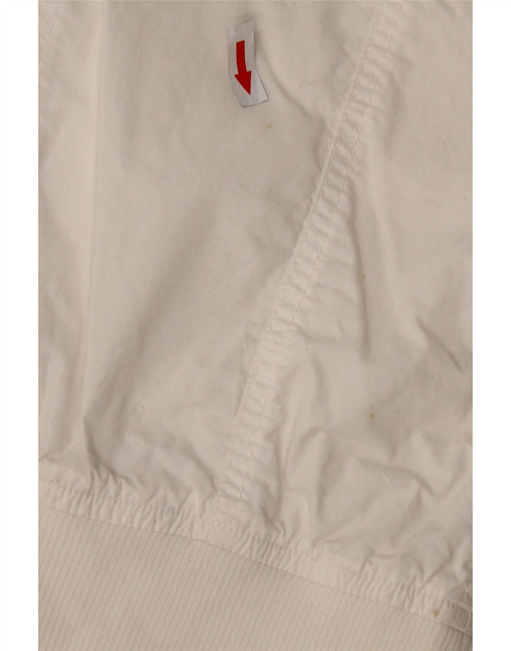 Sergio Tacchini Damen Crop Bomberjacke UK 10 Small Weiß Polyester