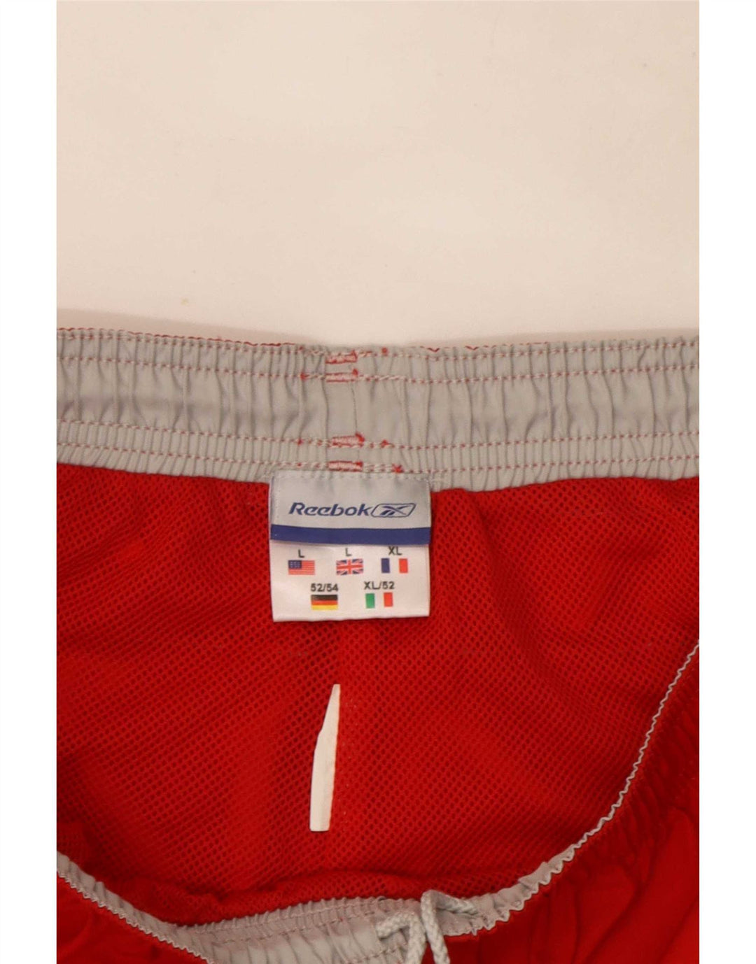 Reebok Herren Capri-Trainingshose, Größe L, Rot
