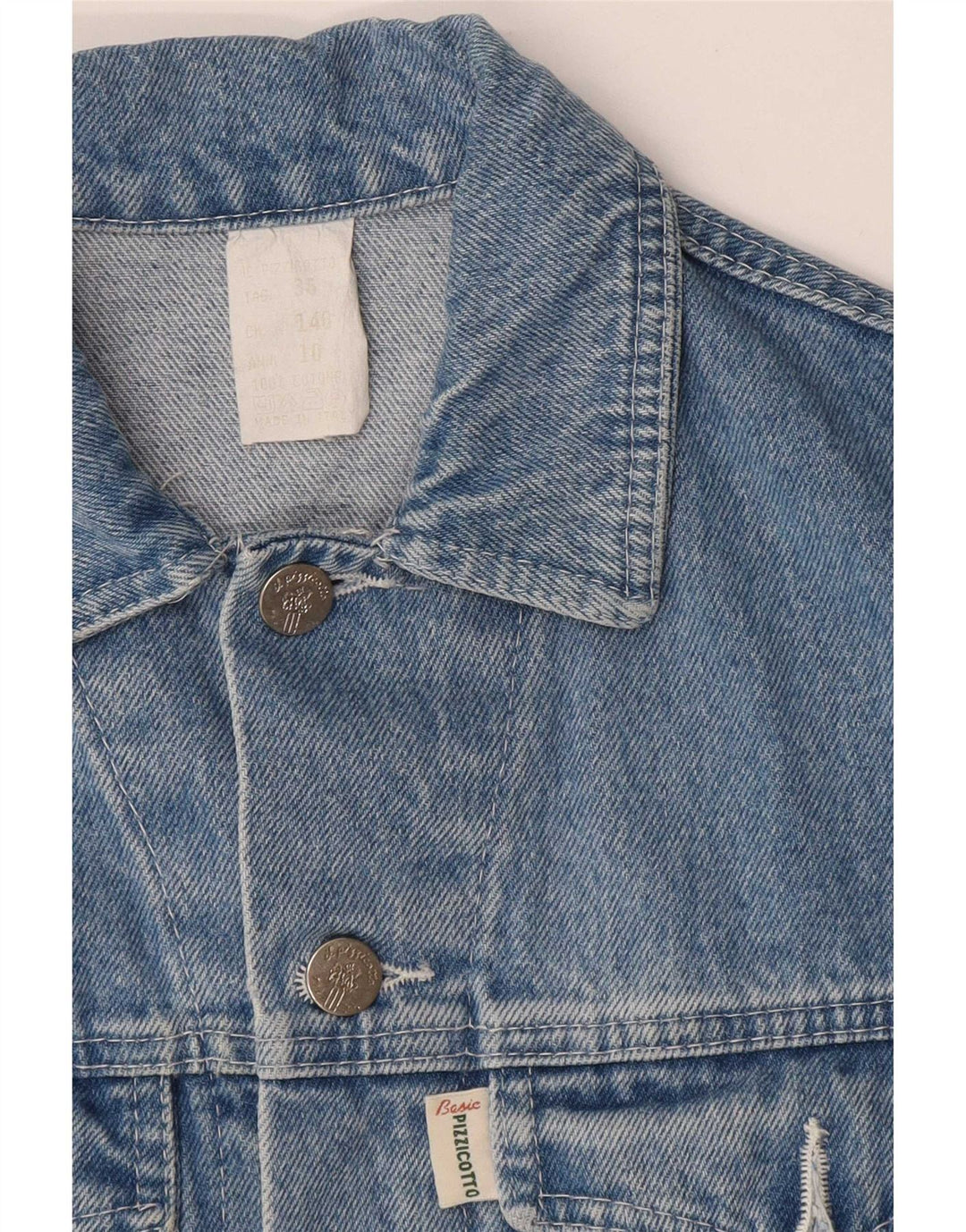 Vintage Jeansweste für Jungen, 10–11 Jahre, blaue Baumwolle