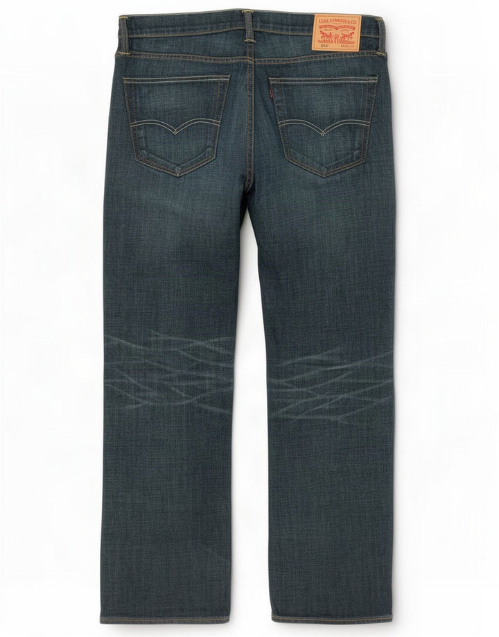 Levi's Herren 527 Slim Bootcut Jeans W36 L32 Blaue Baumwolle