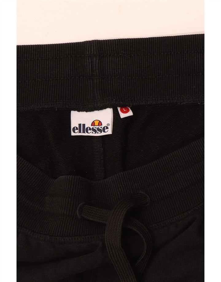 Ellesse Herren-Trainingshose, Jogginghose, Größe L, Schwarz