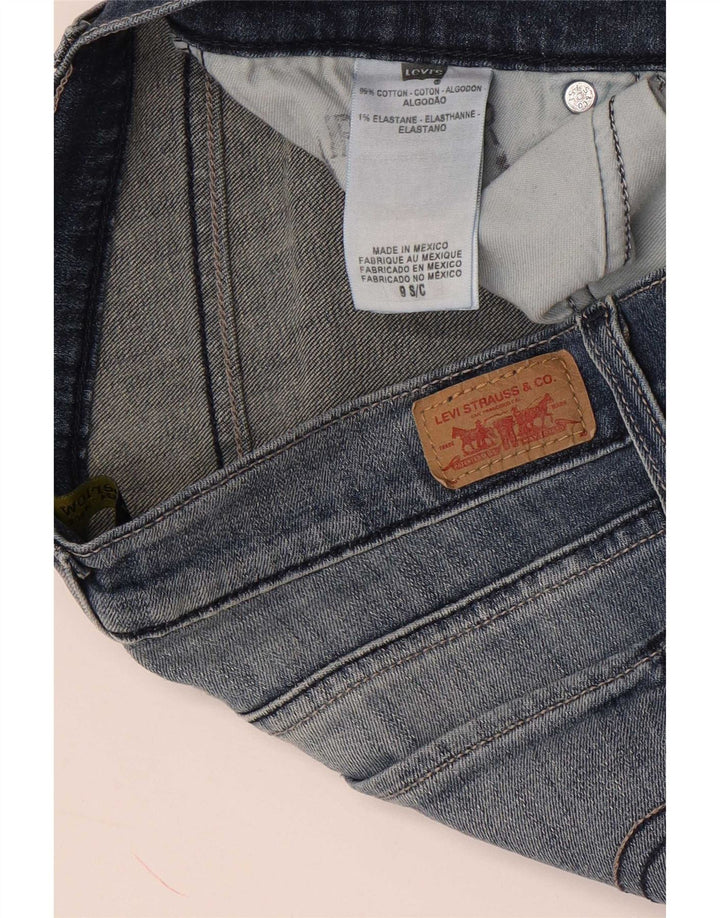 Levi's Damen 524 Super Low Straight Jeans US 9 Medium W30 L30 Blaue Baumwolle