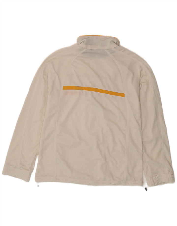 Lotto Herren-Trainingsanzug-Oberteil, Jacke, mittelgroß, gebrochenes Weiß, Sport