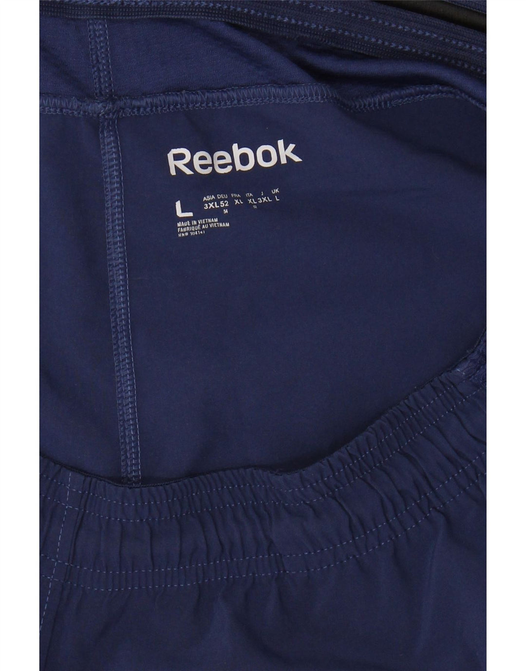REEBOK Herren-Sportshorts, groß, marineblaues Polyester