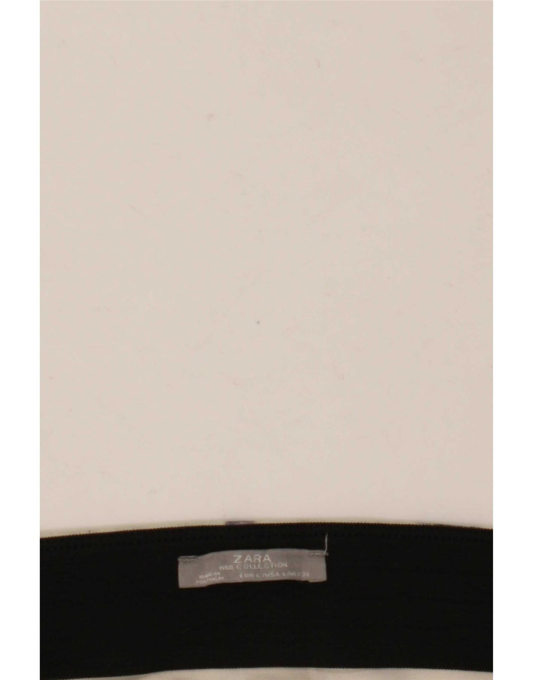 Zara Damen-Minirock mit abstraktem Muster, Größe L, W30, Beige