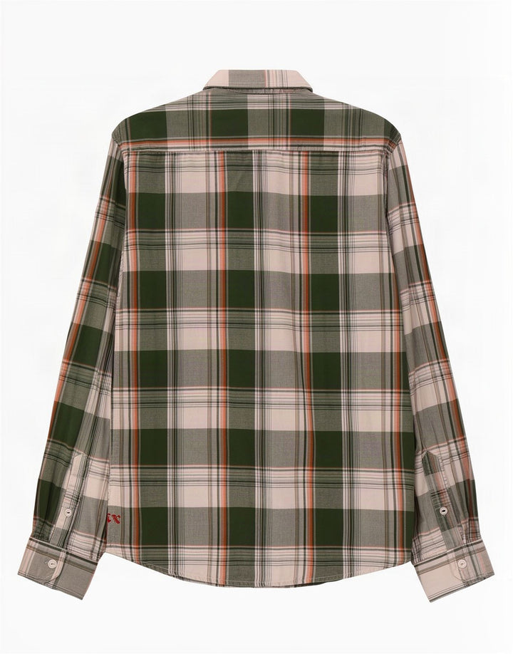 Jack & Jones Herren-Flanellhemd, groß, grün, kariert, Baumwolle