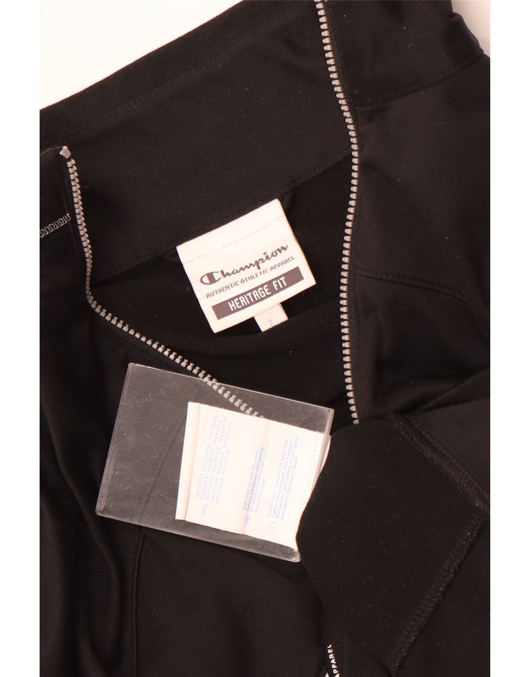 Champion Damen Heritage Fit Trainingsanzug-Oberjacke UK 14 Medium Schwarz