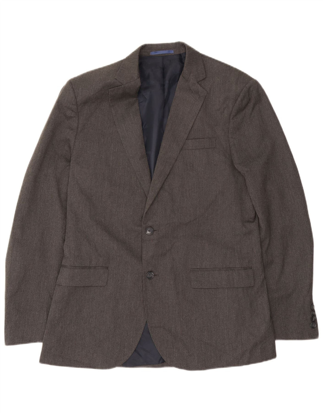 Marks & Spencer Herren-Blazer mit 2 Knöpfen, Gr. 40, Größe L, Grau, Polyester
